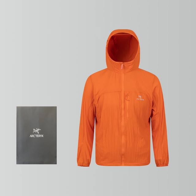 Arcteryx 始祖鸟Squamish Hoody情侣户外防晒透气速干功能性连帽皮肤衣 squamish Hoody 机能轻量轻薄款连帽皮肤衣防晒服冲锋衣 采