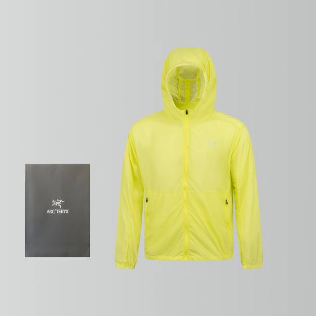 Arcteryx 始祖鸟Squamish Hoody情侣户外防晒透气速干功能性连帽皮肤衣 squamish Hoody 机能轻量轻薄款连帽皮肤衣防晒服冲锋衣 采