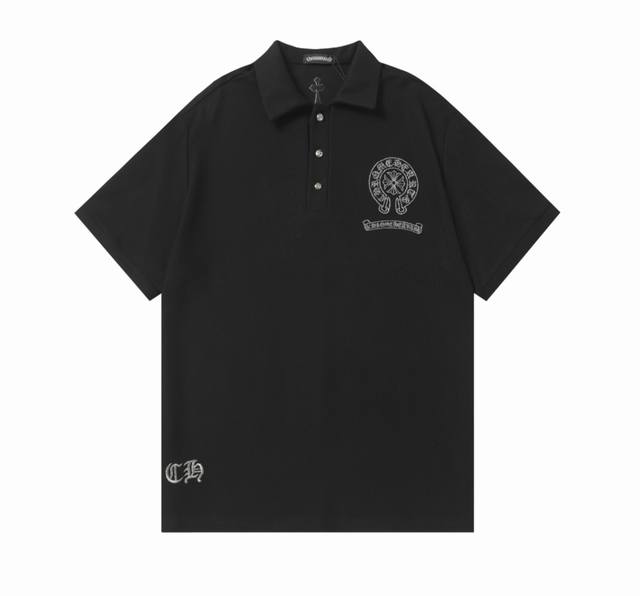 Ch克罗心2025Ss春夏新款纯棉250G珠地面料男女同款polo短袖 订购原版开模 历时一个月终于出货了 简直太爱了 克罗心经典潮流将会成为未来的趋势 随意翻