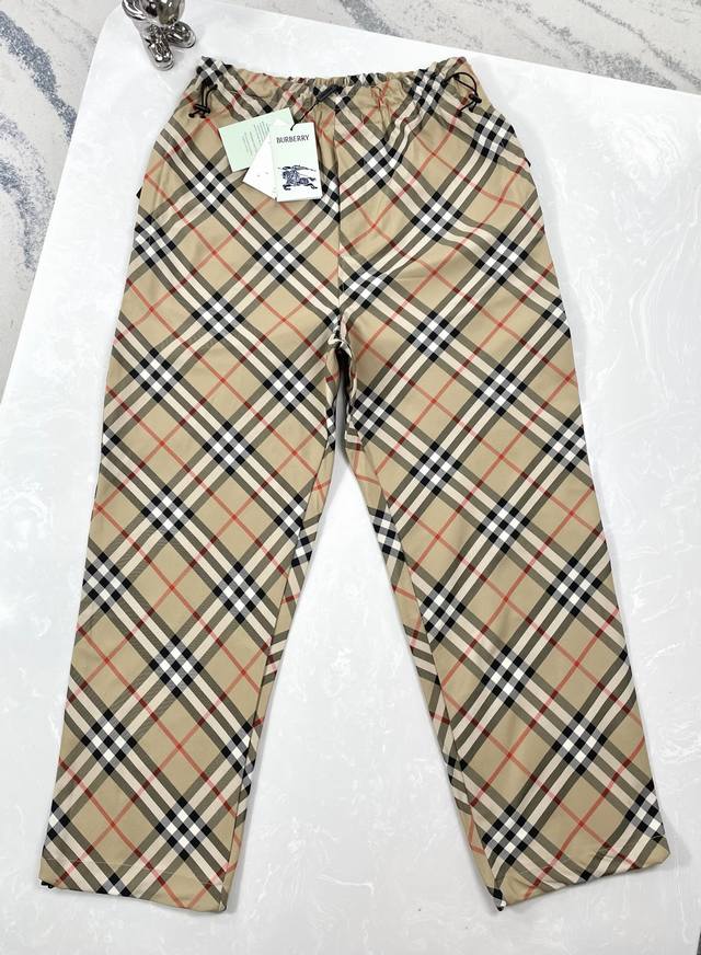 高版本 burberry-巴宝莉-25Ss新款格纹长裤 size:Xs-L