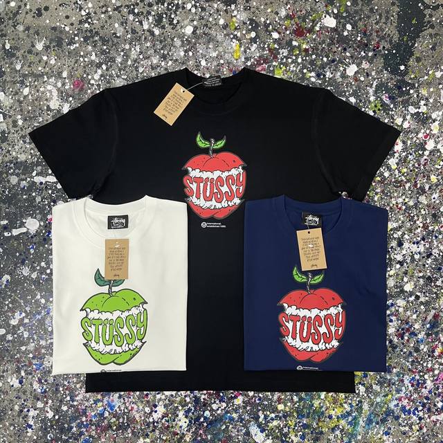 斯图西独一高质量版本Stussy短袖T恤 圆筒两侧面不带缝线 与正品相同 s M L Xl Xxl