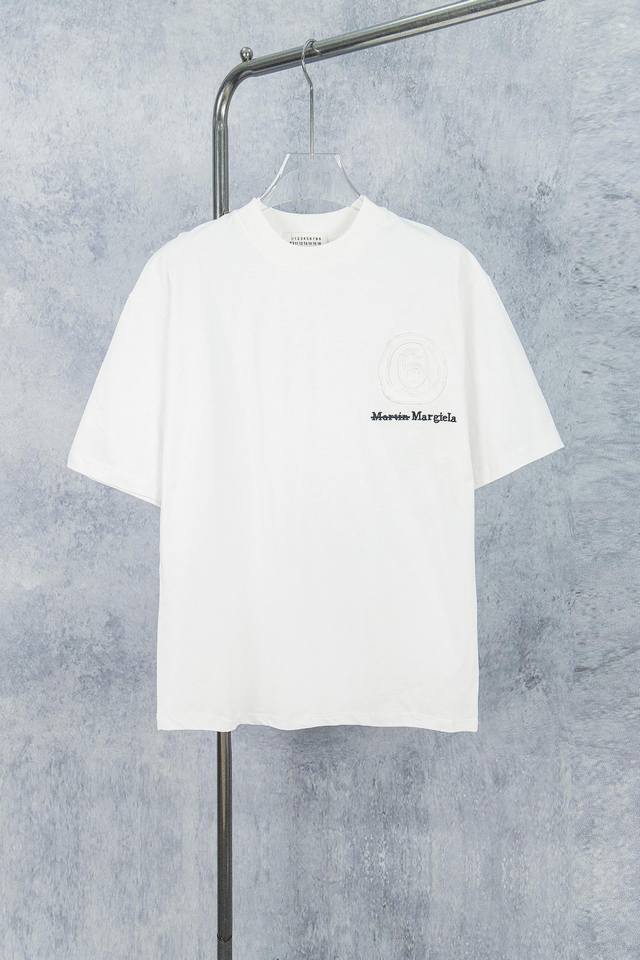 款号 M016# maison Martin Margiela 梅森马吉拉25Ss 印花刺绣款短袖T恤 yb一比一开发 100%棉 采用订色订染毛圈纯棉衣面 2