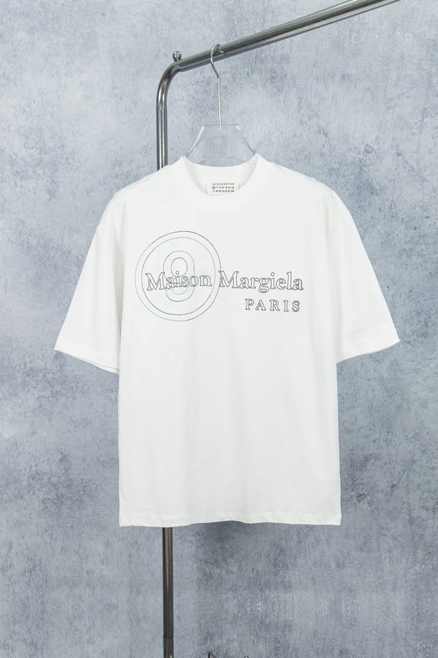 款号 M015# maison Martin Margiela 梅森马吉拉25Ss 印花刺绣款短袖T恤 yb一比一开发 100%棉 采用订色订染毛圈纯棉衣面 2