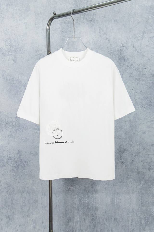 款号 M012# maison Martin Margiela 梅森马吉拉25Ss 印花刺绣款短袖T恤 yb一比一开发 100%棉 采用订色订染毛圈纯棉衣面 2