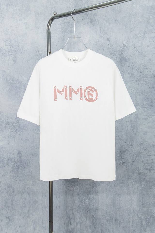 款号 M003# maison Martin Margiela 梅森马吉拉25Ss 胶带印花短袖T恤 yb一比一开发 100%棉 采用订色订染毛圈纯棉衣面 25
