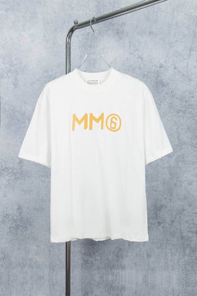 款号 M002# maison Martin Margiela 梅森马吉拉25Ss 胶带印花短袖T恤 yb一比一开发 100%棉 采用订色订染毛圈纯棉衣面 25