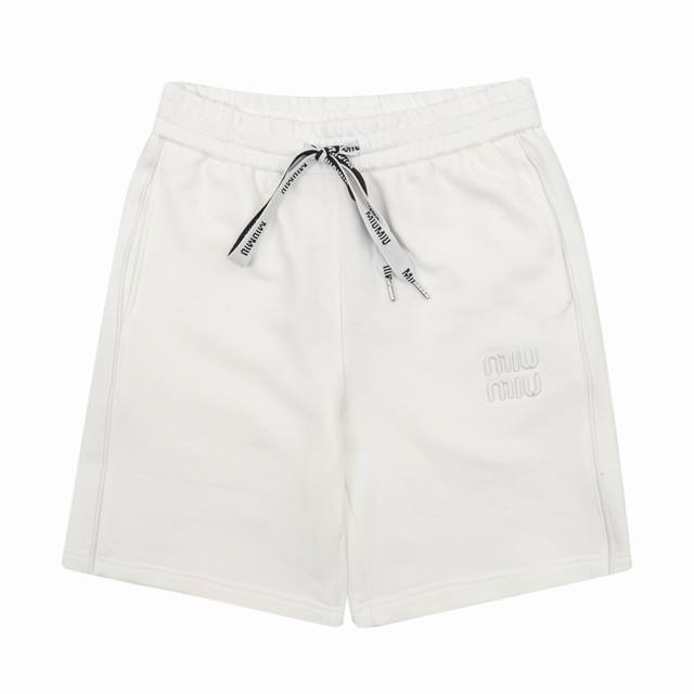 miumiu 缪缪 刺绣徽标短裤 size:Xs-L