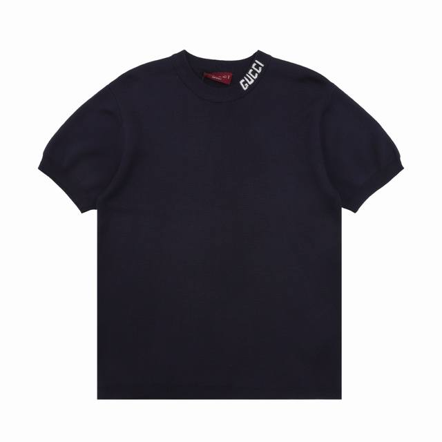 gucci 古驰 领口字母毛织短袖 尺码 S-Xl