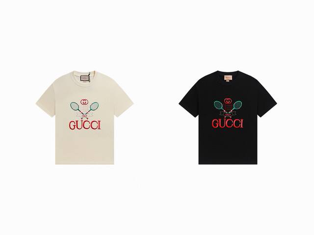 款号 863 gucci新品 早春系列高克重短袖 选用客供定制针织100%纯棉面打造,面料手感细腻 厚实有质感的纯棉布 高密度的机织工艺 如棉絮般柔紧致舒适 有