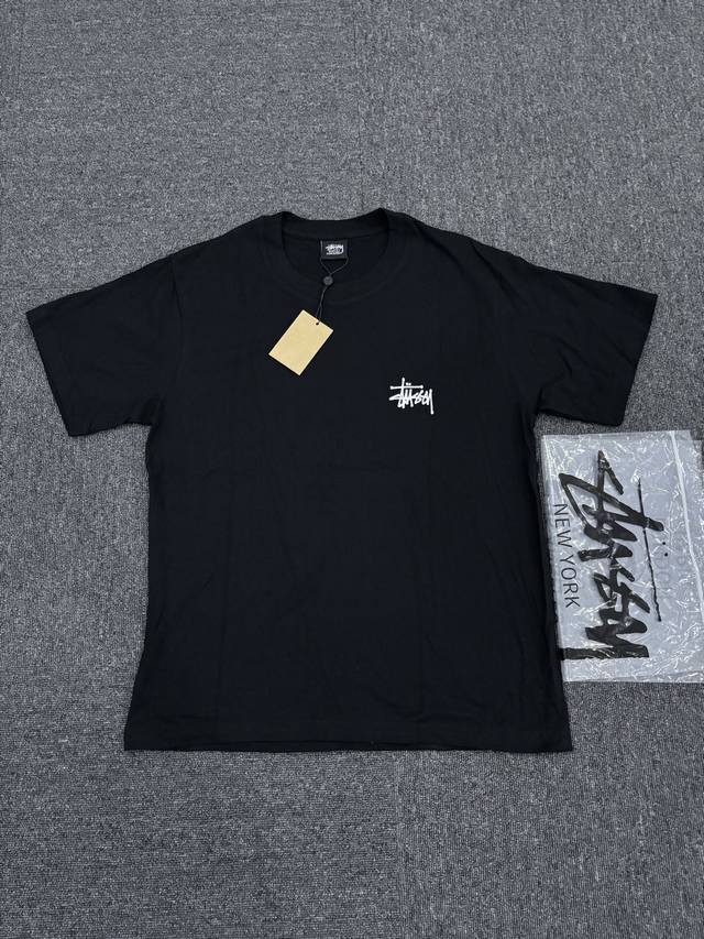 斯图西字母短袖 丝网印 圆筒布230克 款号 Xm034 尺码 S-Xl 颜色 白色 黑色 礼盒一套5 正品开版