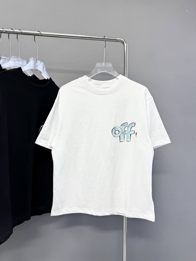 款号 51-高端品质 25夏季最新Ow手绘涂鸦短袖 面料 2 G纯棉双纱 颜色 黑 白 尺码 S-Xl
