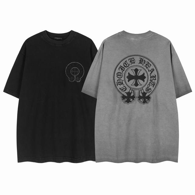 白底细节图 款号 7003-高端品质 25年最新款Choice Hearts硅胶烫钻做旧短袖T恤 面料 270G纯棉双纱 颜色 做旧黑 做旧灰 尺码 S-Xl