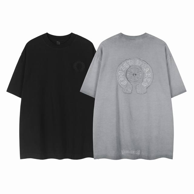 白底细节图 款号 9038-高端品质 25夏季最新款Choicehearts重工马蹄做旧五金短袖 颜色 做旧黑 做旧灰 尺码 S-Xl