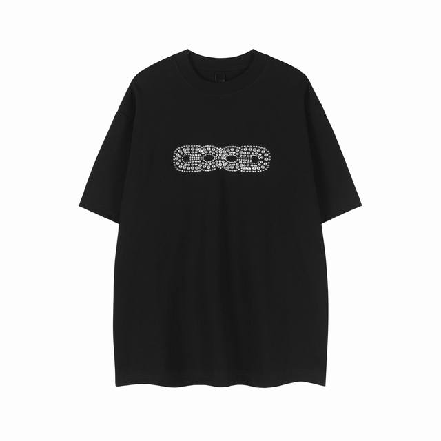 白底细节图 款号 62-高端品质 25夏季最新款Good铝片短袖 颜色 黑 尺码 S-Xl