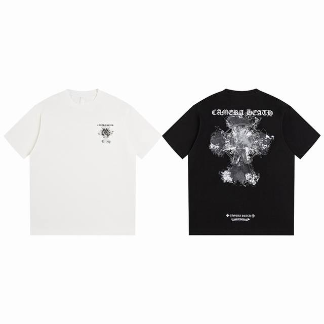 白底细节图 款号 03-高端品质 25夏季最新款Choicehearts迷雾印花短袖 颜色 黑 白 尺码 S-Xl