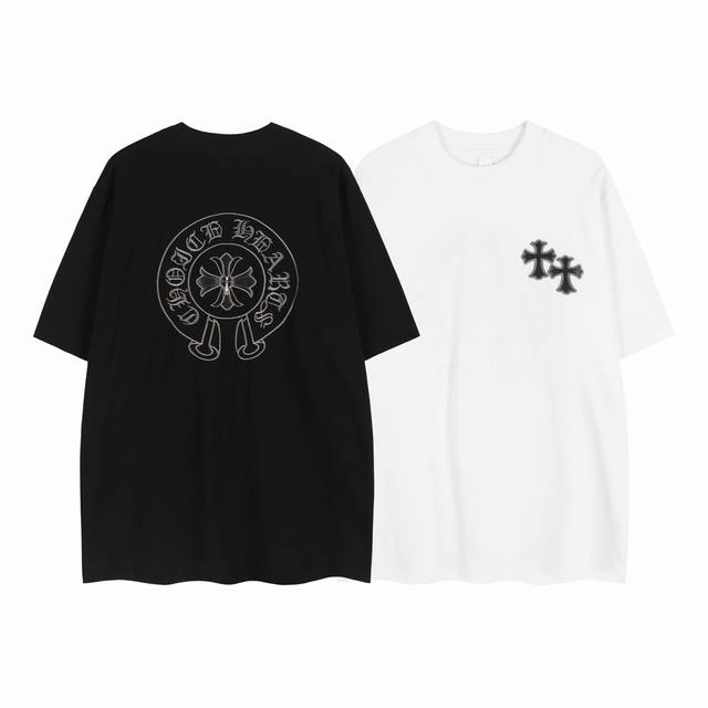 白底细节图 款号 67-高端品质Choice Hearts贴皮刺绣五金配饰短袖 面料 270G纯棉双纱 颜色 黑 白 尺码 S-Xl