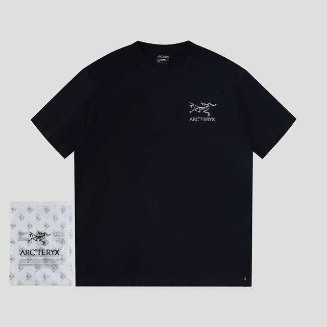 Ayc Teryx 始祖鸟压线款 款号723-1 Fw短袖T恤 小鸟字母Logo反光印花短袖 高端32S双纱280克面料 重磅面料 定制拉架罗纹同缸同染 三标齐