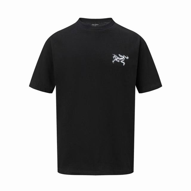Ayc Teryx 始祖鸟] 2025Fw短袖T恤 小鸟字母Logo高级印花 高端32S双纱280克面料 重磅面料 定制拉架罗纹同缸同染 三标齐全 男女同款 颜