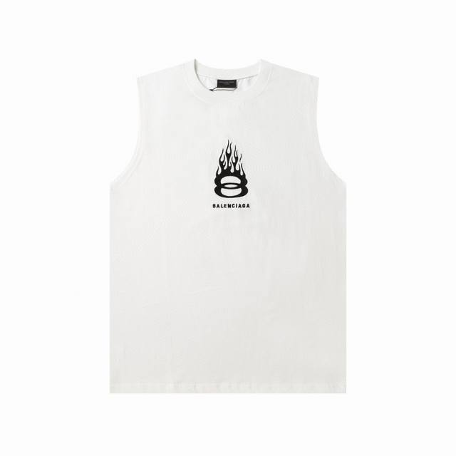 345款新款 balenciga 巴黎世家 最新系列 满身绣花火焰背心 绣花 细节无法挑剔 极具档次感与奢华辨识度 三标齐全 版型属于休闲宽松小落肩的版型裁剪