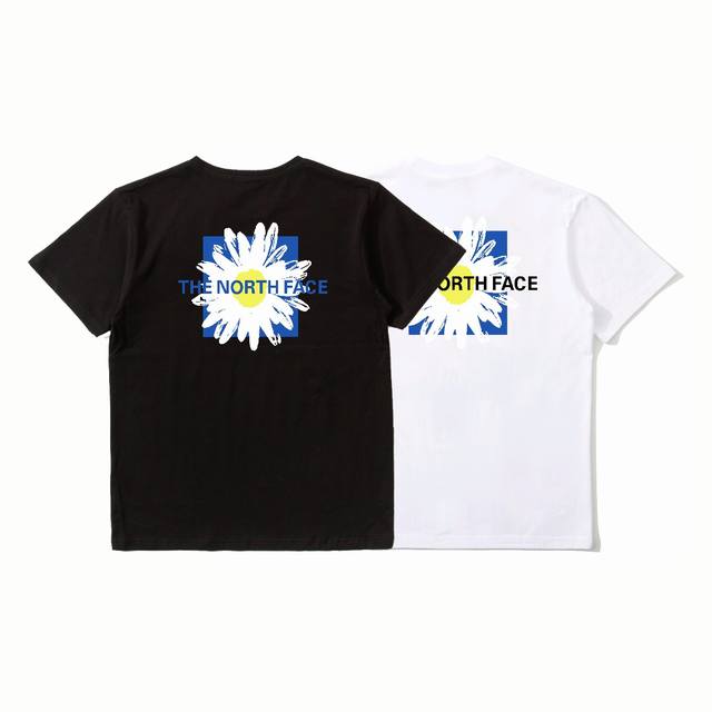 25377北面短袖 纯棉240克100%棉 黑色 白色 s-3Xl