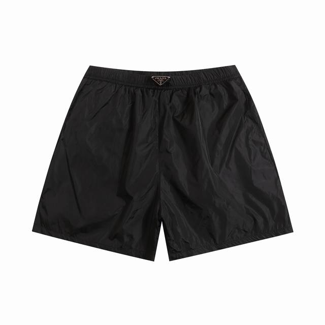 6217# 偏短 新款普拉达夏季新款偏短裤 再生面料里面精密网布 尺码S M L Xl