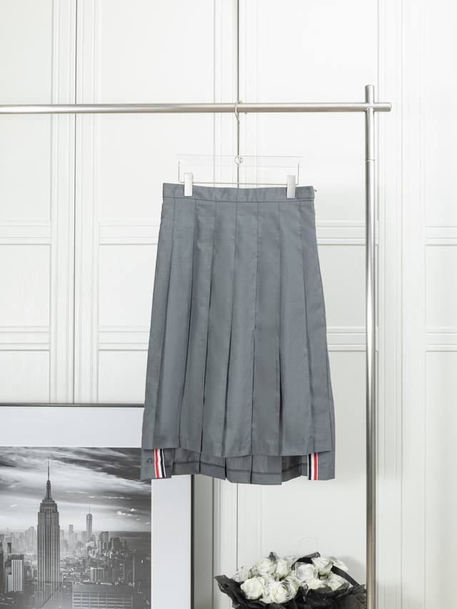 原单狠货 最高版本 2 天出货 thom Browne:基础开叉长裙 1:1 原版定制面料 辅料 颜色: 灰色 藏青色 尺码 0123 码