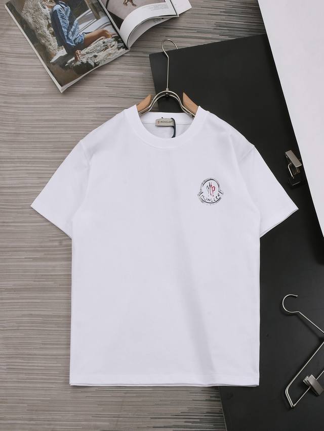 Moncler 甄选260克定制面料 顶级品质 精制丝网拉桨 手绘点缀工艺 男女同款 尺码S M L Xl Xxl 五个码 黑色 白色
