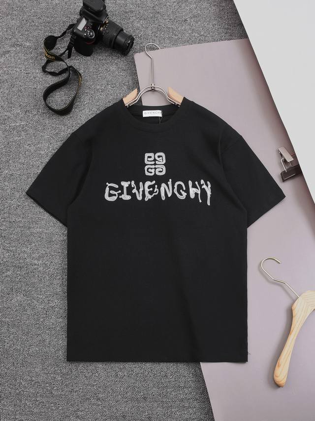 Givenchy 甄选260克定制面料 顶级品质 精制网点丝印 绣花工艺 男女同款 尺码S M L Xl Xxl 五个码 颜色 黑色 白色
