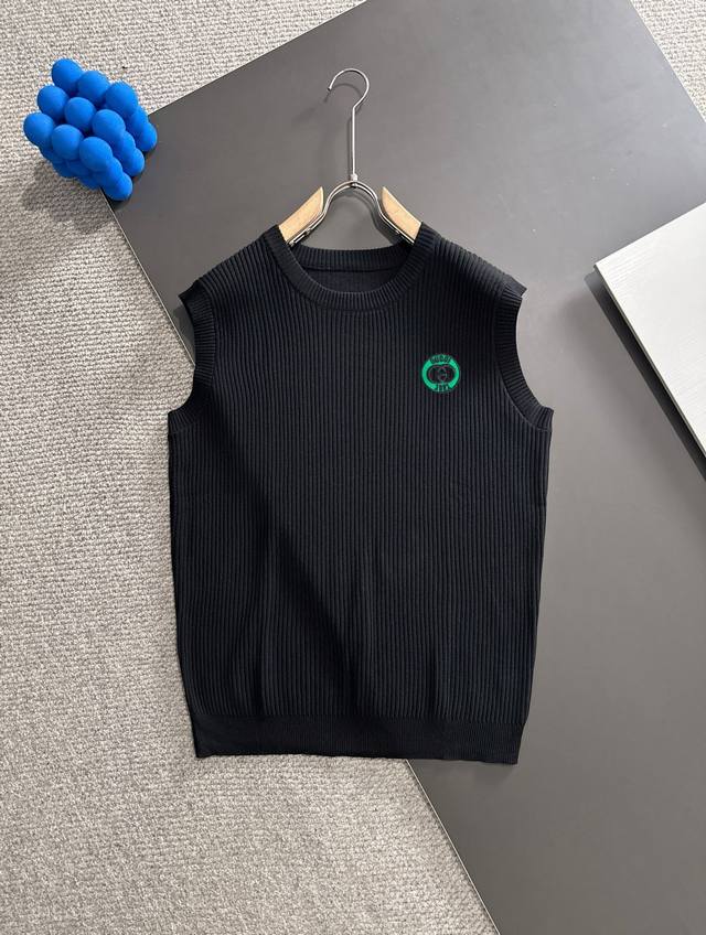 隔天出货 Gucci 古奇 2025新款针织马甲男四季皆宜外穿圆领坎肩背心百搭无袖针织毛衣 尺码:M-3Xl