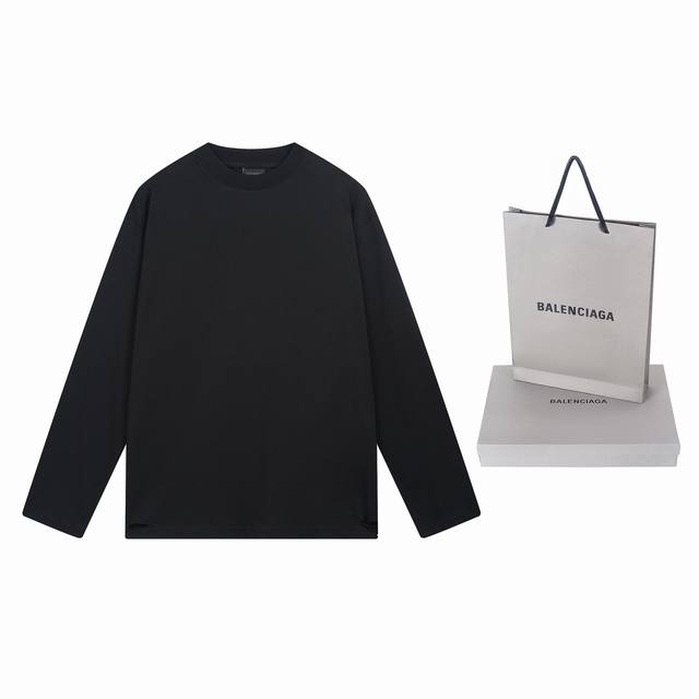 细节图 顶级版本.官网品质 Balenci*Ga 巴黎.25Ss最新款.美纹纸胶带拉浆印花.成衣水洗磨烂做旧长袖T恤.砖柜同步.面料采用巴黎Zp定织定染全棉双纱