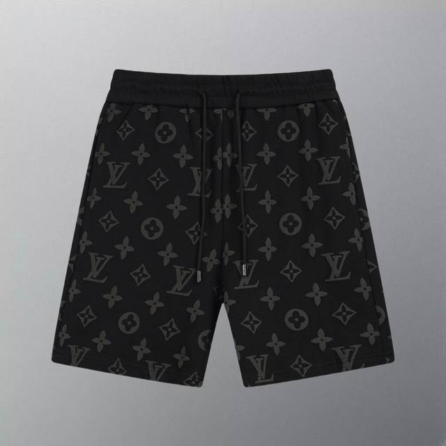 高版本 louis Vuitton 路易 春夏联名系列短裤 老花发泡工艺短裤 定织定染纯棉毛圈 克重360G面料 采用手工工艺 无惧起皮脱落 三标齐全 最高版本