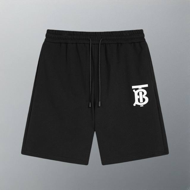 高版本 bbr 秋冬新款 专柜同款 B字压胶 专柜定制面料 1:1开发 三标齐全 超级质感柔软透气 时尚拼接 品牌元素设计理念 体现高品质 男女同款休闲五分裤