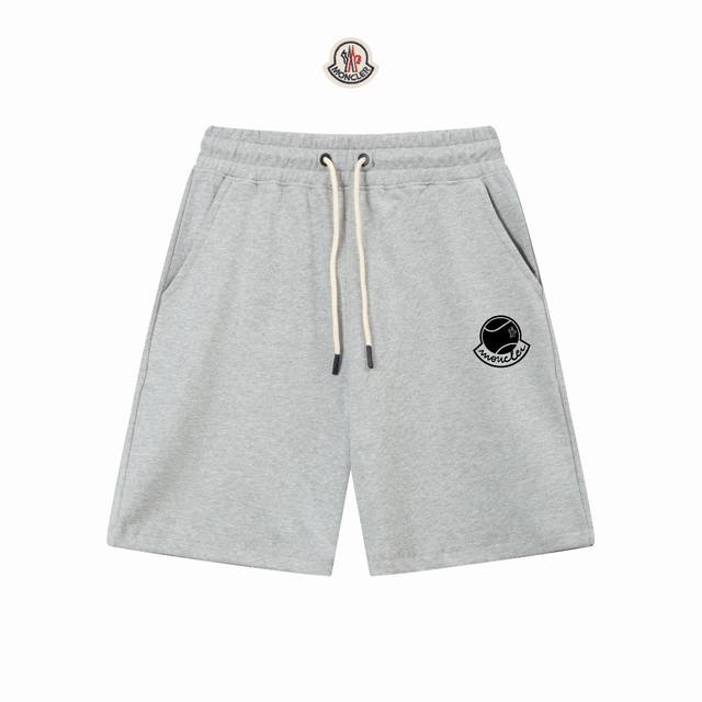 顶级版本 区别通货 Moncler 蒙口 25Ss秀款 修身线条简约印花字母Logo潮流男女同款短裤 兼容所有身材 腰部松紧带黑白抽绳设计 定制抽绳口袋两侧都带