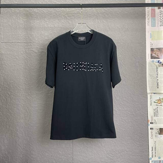 C37 balenciaga 巴黎世家 300高克重 立体胶工艺 独家专供新款原单男士休闲短袖 高端定制 高版本 时尚百搭爆款 进口面料 手感超柔软细腻 穿着亲