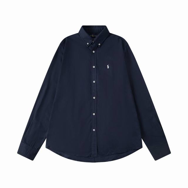 亚麻款 高版本 经典款不下架# 春秋拉夫劳伦衬衫Ralph Lauren亚麻款经典款美式复古衬衫 颜色 藏青 卡其 粉色 白色 黄色 宝蓝色 紫色 尺码 S M