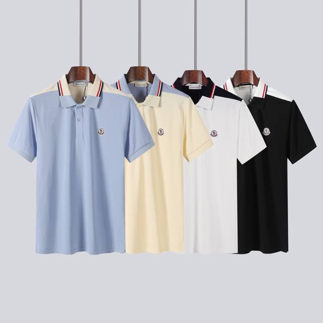 mon蒙口 春夏最新品 专柜同步有售 原单狠货 时尚休闲短袖polo 采用进口原版面料 顶级胶标工艺图案Logo 款式简约大方 上身休闲显时尚 很低调且不失奢华