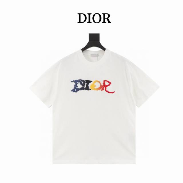 christian Dior迪奥经典款 牙刷绒渐变刺绣短袖 尺码Xs-Xl