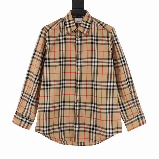 最高版本 对位 burberry 巴宝莉经典元素条纹长袖衬衫# bbr品牌最具代表性经典条纹衬衣 专柜销量第一款 面料采用双股80支梭织斜纹面料 格纹对位 纱线