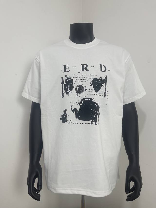 款号490 今年穿富二代一定会暴富Er denfants Riches Deprimes 忧郁的富二代吃肉男孩印花短袖 面料采用定织250G32支双股双纱纯棉