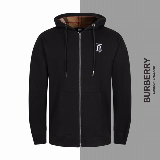 款号 G69 巴宝莉经典格子拼接帽连帽抽绳外套 burberry专柜一致经典款式 面料 420克双股双纱食毛纯棉毛圈 帽子拼接纯棉经典格无纺斜纹面料 工艺 拼接