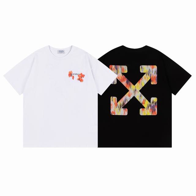 9066# Off White新款宽松版短袖T恤 尺码 S M L Xl 颜色 黑色 白色