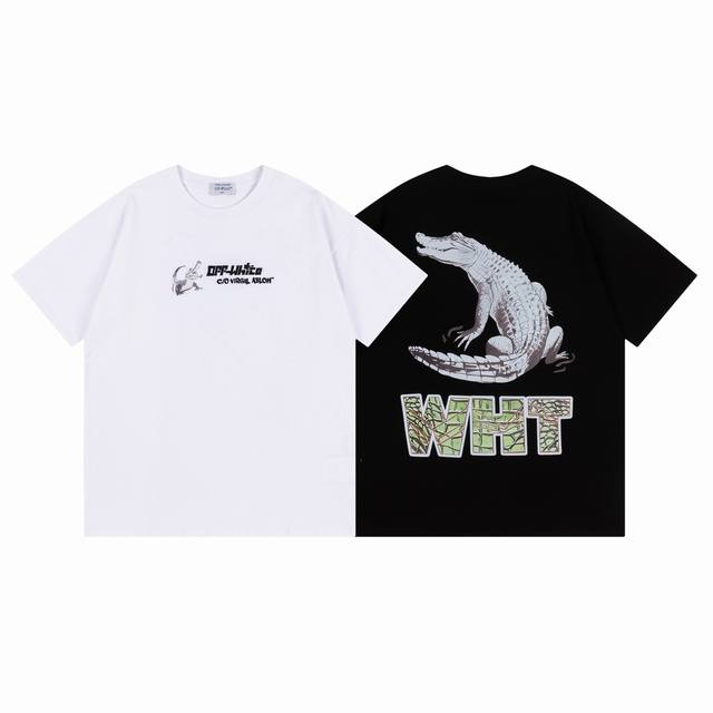 9063# Off White新款宽松版短袖T恤 尺码 S M L Xl 颜色 黑色 白色