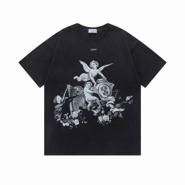 9029# Off White新款宽松版短袖T恤 尺码 S M L Xl 颜色 洗水黑色