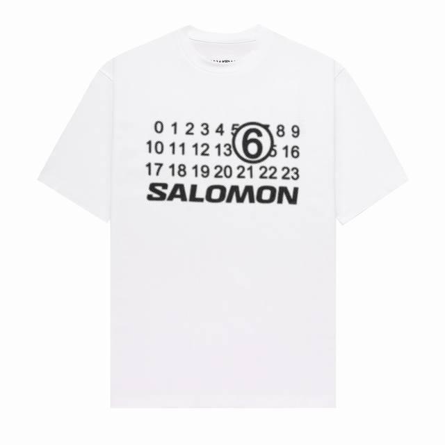 品牌 Mm6 Salomon萨洛蒙 面料 100%棉 码数: 46. 48. 50 52. 颜色 黑色 白色 工艺 印花