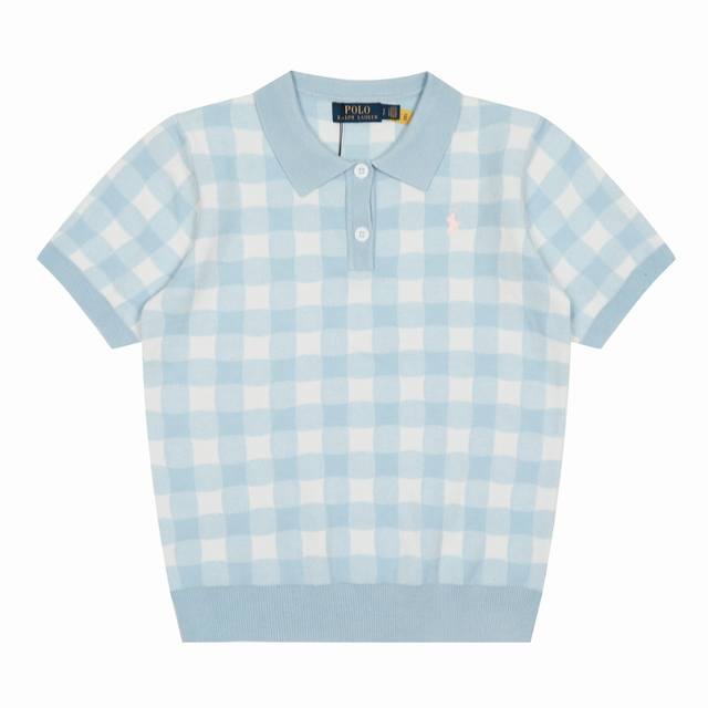 顶级品质 款号 Ds225# 全年不下架 拉夫劳伦Ralph Lauren格子提花基础小马刺绣Logo针织polo短袖 拉夫劳伦Ralph Lauren四季百搭
