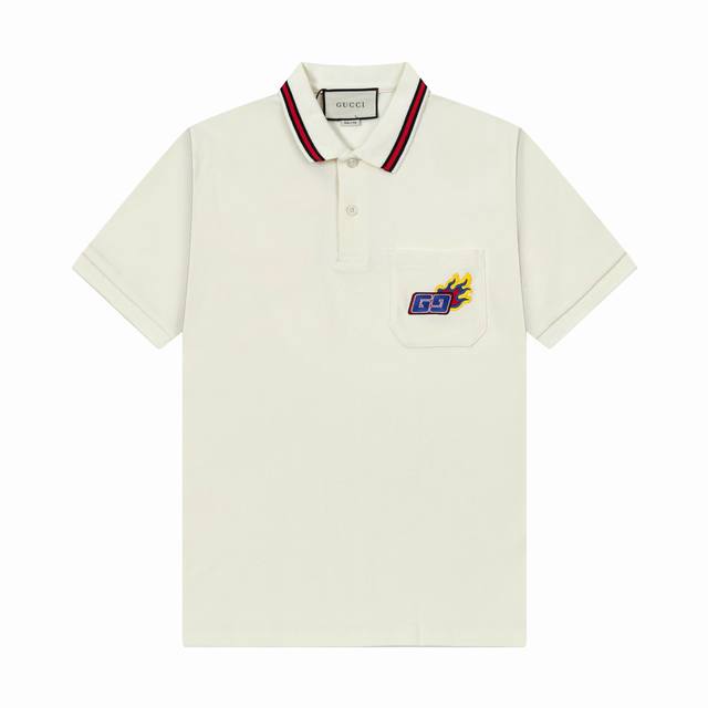 品牌 Gucci 古奇 面料 纯棉丝光珠地 克重 260 颜色 黑色 白色 尺码 M-Xxl 原版定制1 1细节还原 三标Logo齐全 高端定制 这款单品出自G