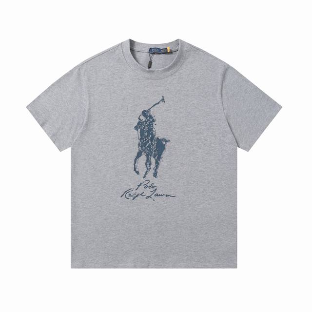 款号 A007 拉夫劳伦Ralph Lauren经典经典印花圆领基础短袖 270克 双纱面料 定织定染螺纹 原版贴纸 扫码可进官网 大版型宽松有型 最大可穿21
