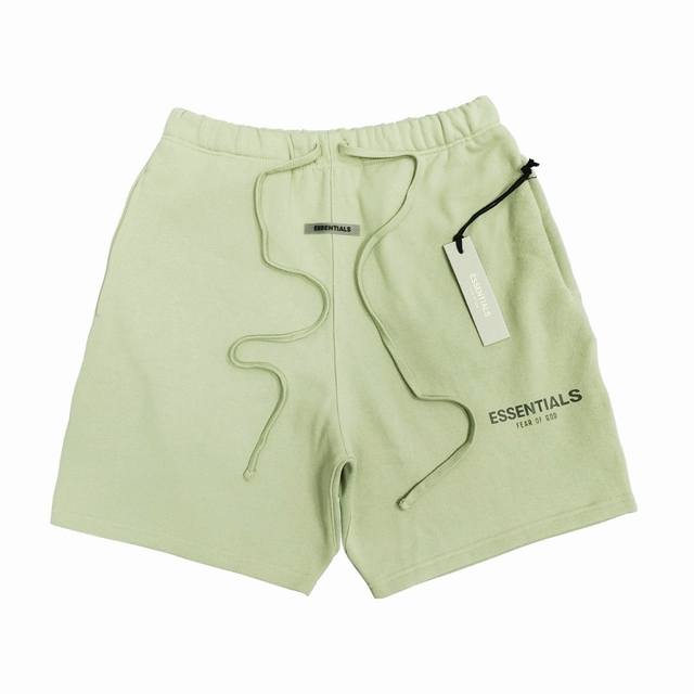 牛油果 顶级版本Fear Of God Fog复线Essentials新款烫画3M反光男女情侣明星同款短裤一休闲裤 高克重400G定织定染面料 耗时一个多月织布