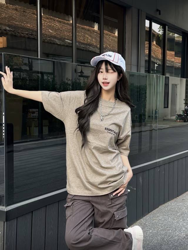 爆款模特图 Fear Of God Essentials Always On系列 Ss25 Always On系列 Classic Short Sleeve T