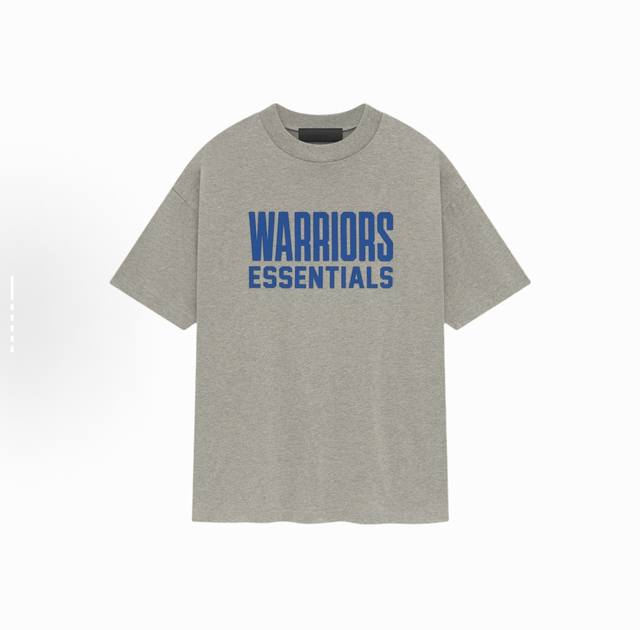 Fear Of God Essentials X Nba 联名款 Ss25 Nba-Allstar S S Tee Warriors 狼队 字母印花图案圆领短袖